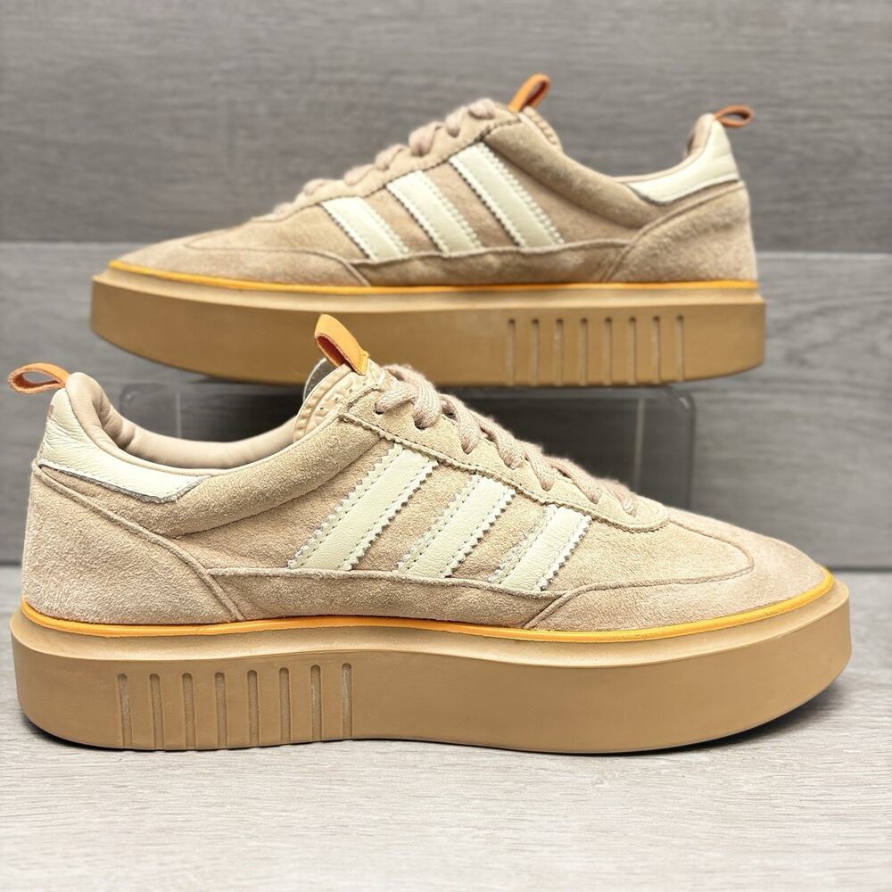 Adidas Super Sleek 72 Platform Sneakers Ash/Pearl/Gum GX5165 Women’s Size 7.5 - Picture 7 of 11